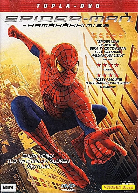 Spider Man - Hämähäkkimies, tupla dvd