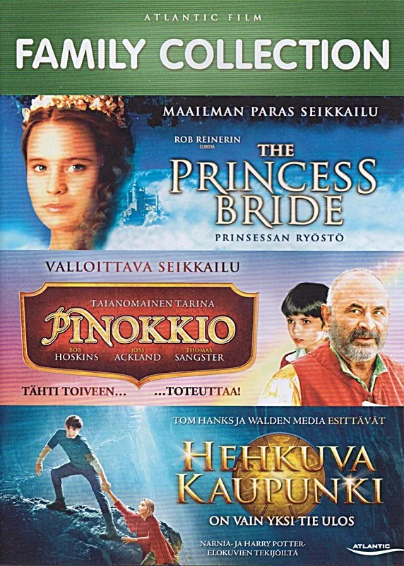 Family Collection: Prinsessan ryöstö / Pinokkio / Hehkuva kaupunki