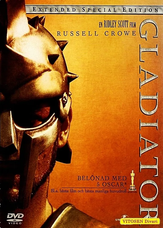 Gladiator extended special edition, ruotsalainen kansi