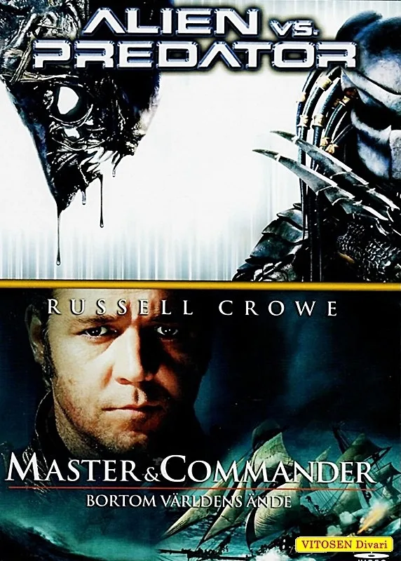 Alien vs Preadtor / Master and Commander, ruotsalainen kansi