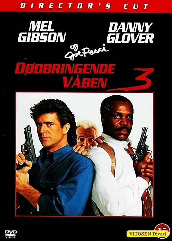 Dödbringende vapen 3 - Tappava ase 3, norjalainen kansi