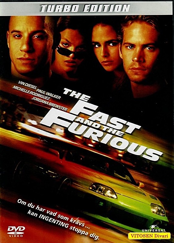 Fast and the Furious - Hurjapäät turbo edition, ruotsalainen kansi