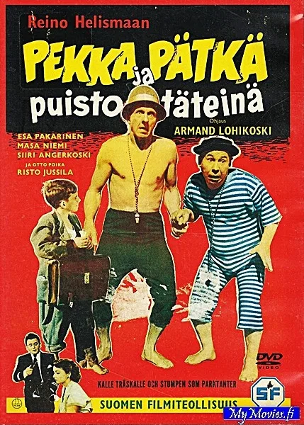 Pekka ja Pätkä puistotäteinä