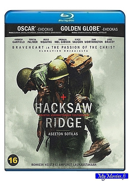Hacksaw Ridge - aseeton sotilas (Blu-ray)