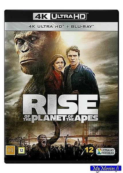 Rise of the Planet of the Apes / Apinoiden planeetan synty (4K UHD+Blu-ray)