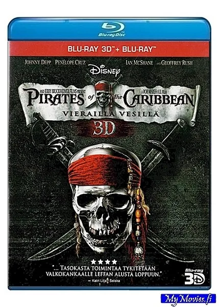Pirates of the Caribbean: Vierailla vesillä (Blu-ray 3D+Blu-ray)
