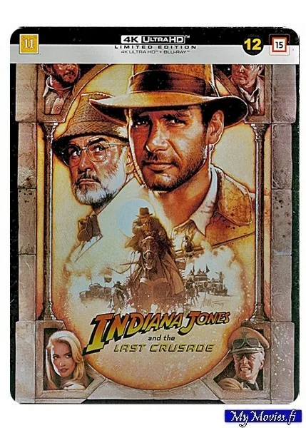 Indiana Jones and the Last Crusade / Indiana Jones ja viimeinen ristiretki (4K UHD+Blu-ray) Limited Steelbook
