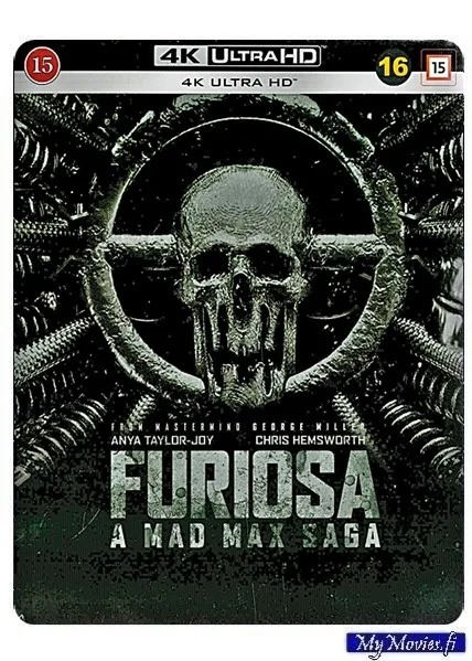 Furiosa A Mad Max Saga - Black and Chrome (4K Ultra HD) Limited Steelbook