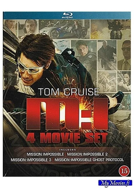 Tom Cruise Mission Impossible 1-4 Movie Set (Blu-ray)