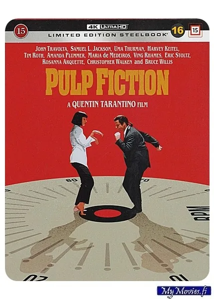 Pulp Fiction / Pulp Fiction: Tarinoita väkivallasta (4K Ultra HD) Limited Edition Steelbook