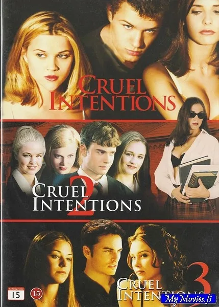 Julmia aikeita (3 DVD Cruel intentions, Cruel intentions 2, Cruel intentions 3)