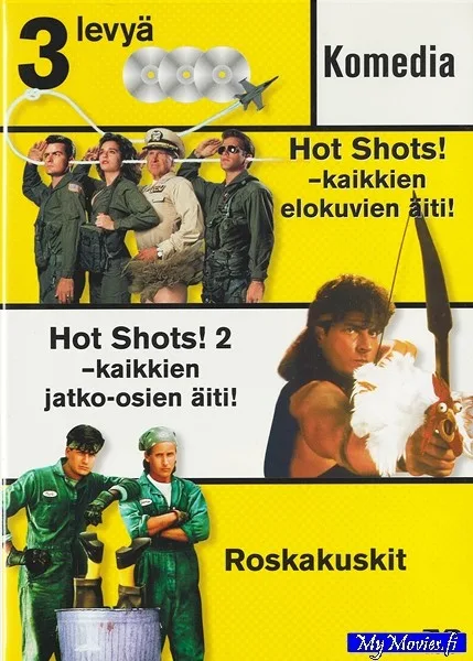 Hot Shots! / Hot Shots 2 / Roskakuskit (3 DVD)
