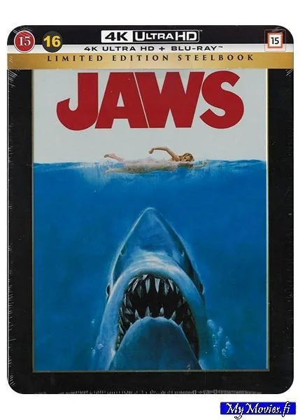 Jaws / Tappajahai (4K Ultra HD+Blu-ray) Limited Edition Steelbook