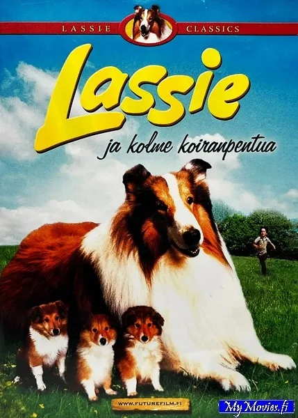 Lassie ja kolme koiranpentua