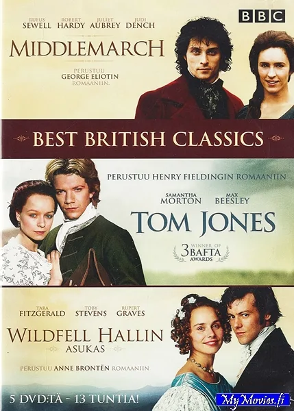 Best British Classics : Middlemarch / Tom Jones / Wildfell Hallin asukas