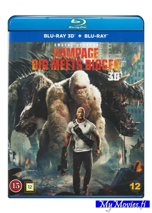 Rampage: Big meets bigger / iso kohtaa isomman (Blu-ray 3D+Blu-ray)